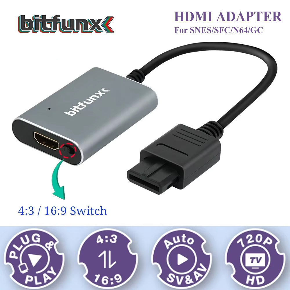 Retro Gaming Pro - Bitfunx 720P Svideo / AV zu