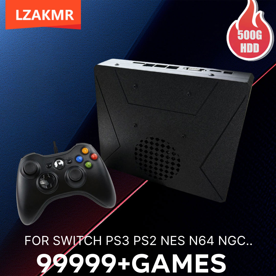 Retro Gaming Hdd - LZAKMR S1 Retro-Spielkonsole Dual-System Windows11 500G