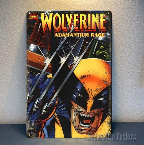 Retro Gaming Us - Adamantium Retro-Videospiel-Metallposter – 8 x 12