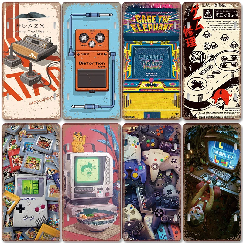 Retro Gaming For Tv - Vintage Gaming Metallschild Retro Game Boy