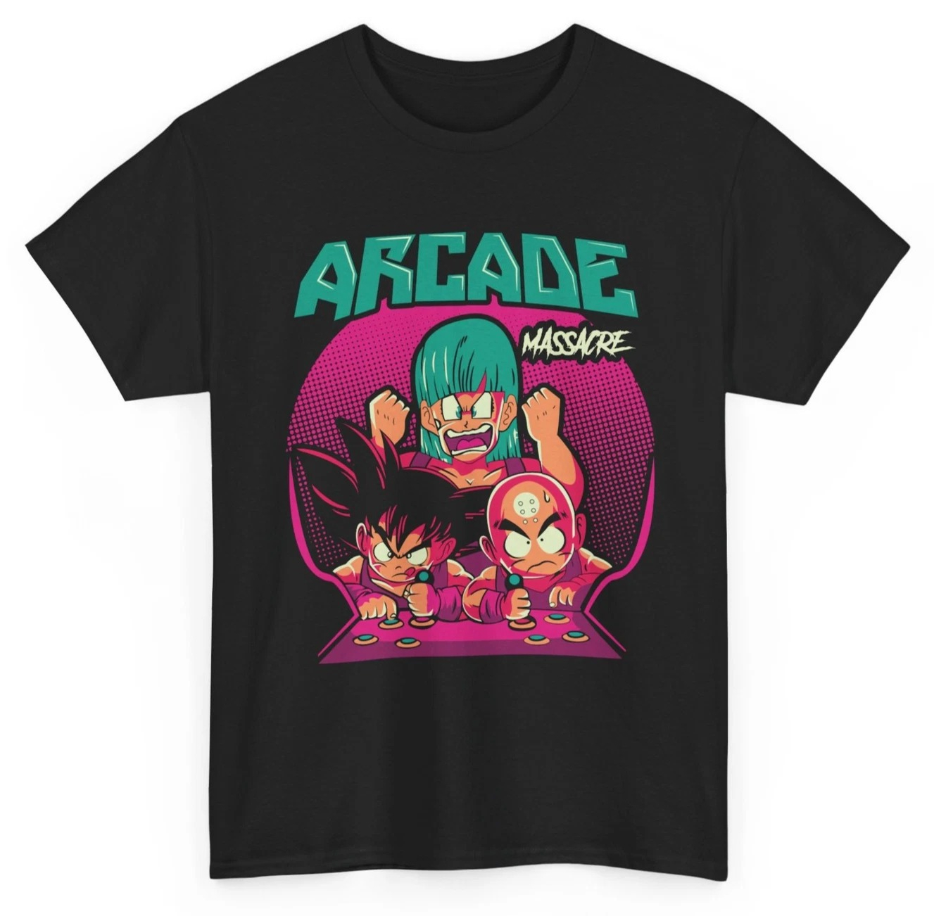 Retro Gaming Shops - Sommer-Sonderangebot, Goku&Krillin Arcade T-Shirt Retro Gaming