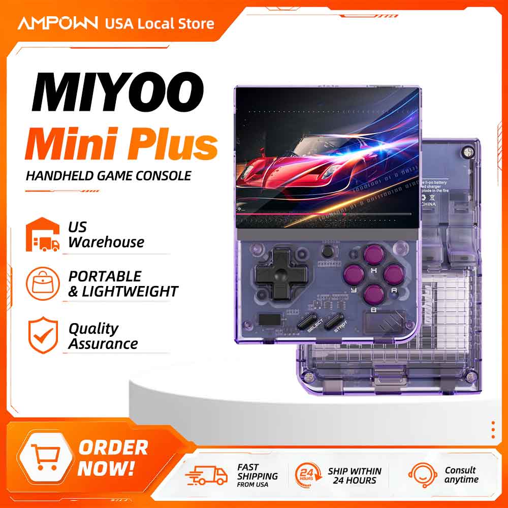 Retro Gaming Tablet - Miyoo Mini+ Retro Handheld-Spielkonsole 3,5 Zoll
