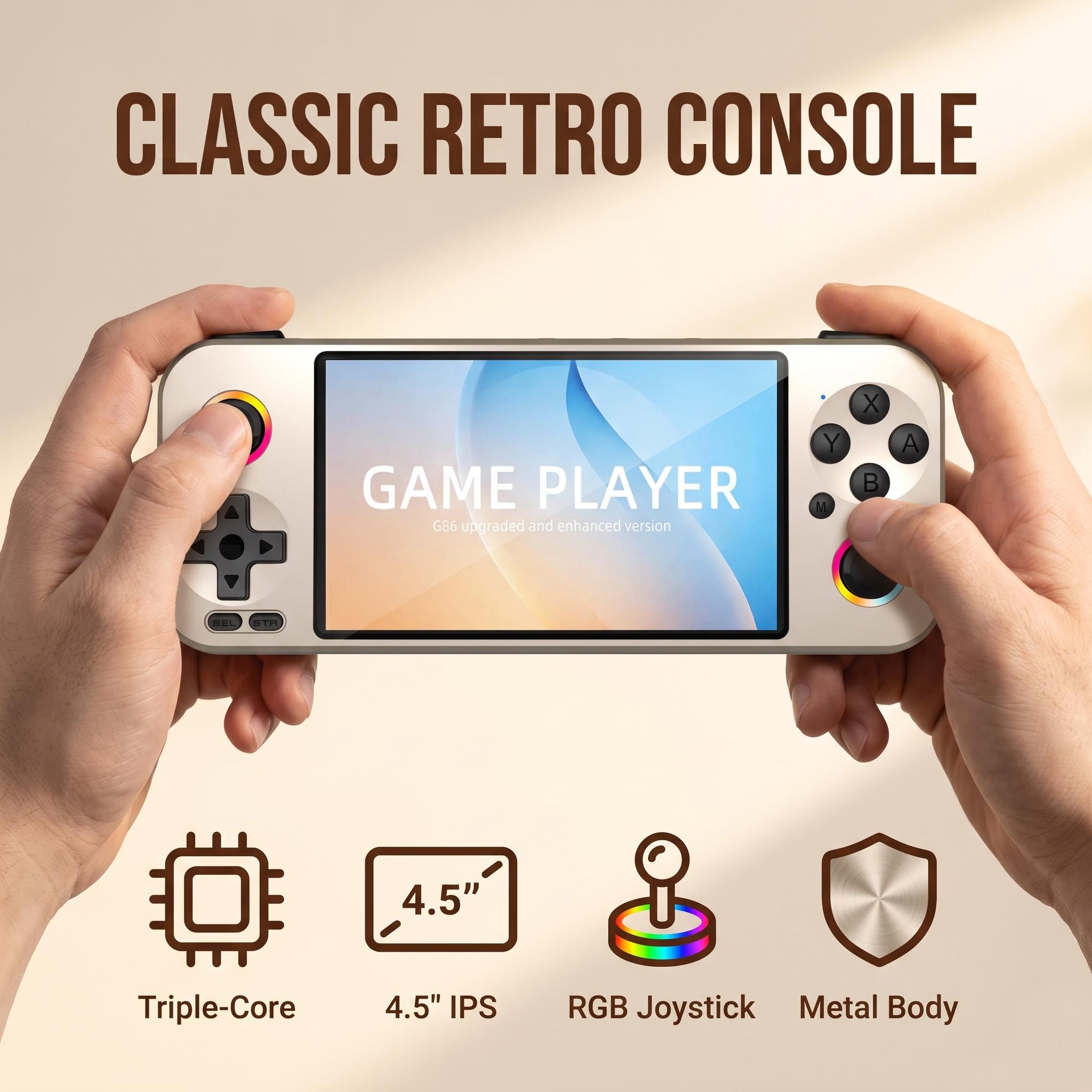 Retro Gaming Tablet - Tragbares Linux-Gaming-Gerät, Handheld-Spielekonsole, Retro-Gaming-Gerät, Handheld-Spieler