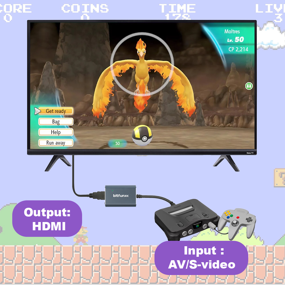 Bitfunx 720P Svideo / AV zu HD – Retro Gaming Pro Bewertung und Preis