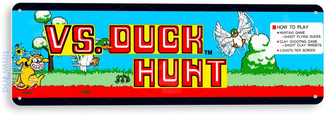 Zinn Zeichen Enten jagd Arcade – Retro Gaming Shops Bewertung und Preis